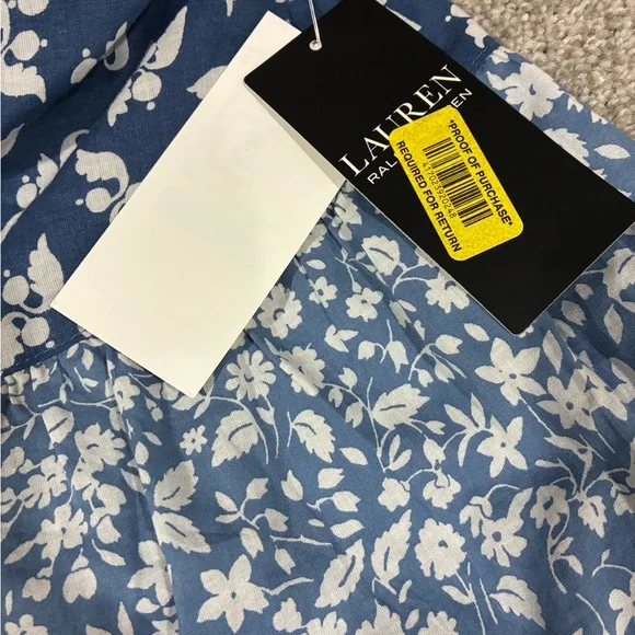 Lauren Ralph Lauren Size 12 Boho | Patchwork Floral Voile Tiered Skirt NWT $195 - Picture 5 of 9